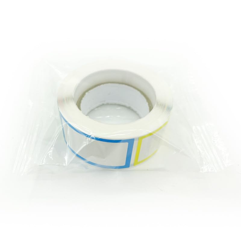500 Count (2 Rolls) Rectangle Classification Labels Stickers File Folder Labels Adhesive Labels Name Labels Envelopes Labels Stickers Container Labels for Home Office Use, Color Random