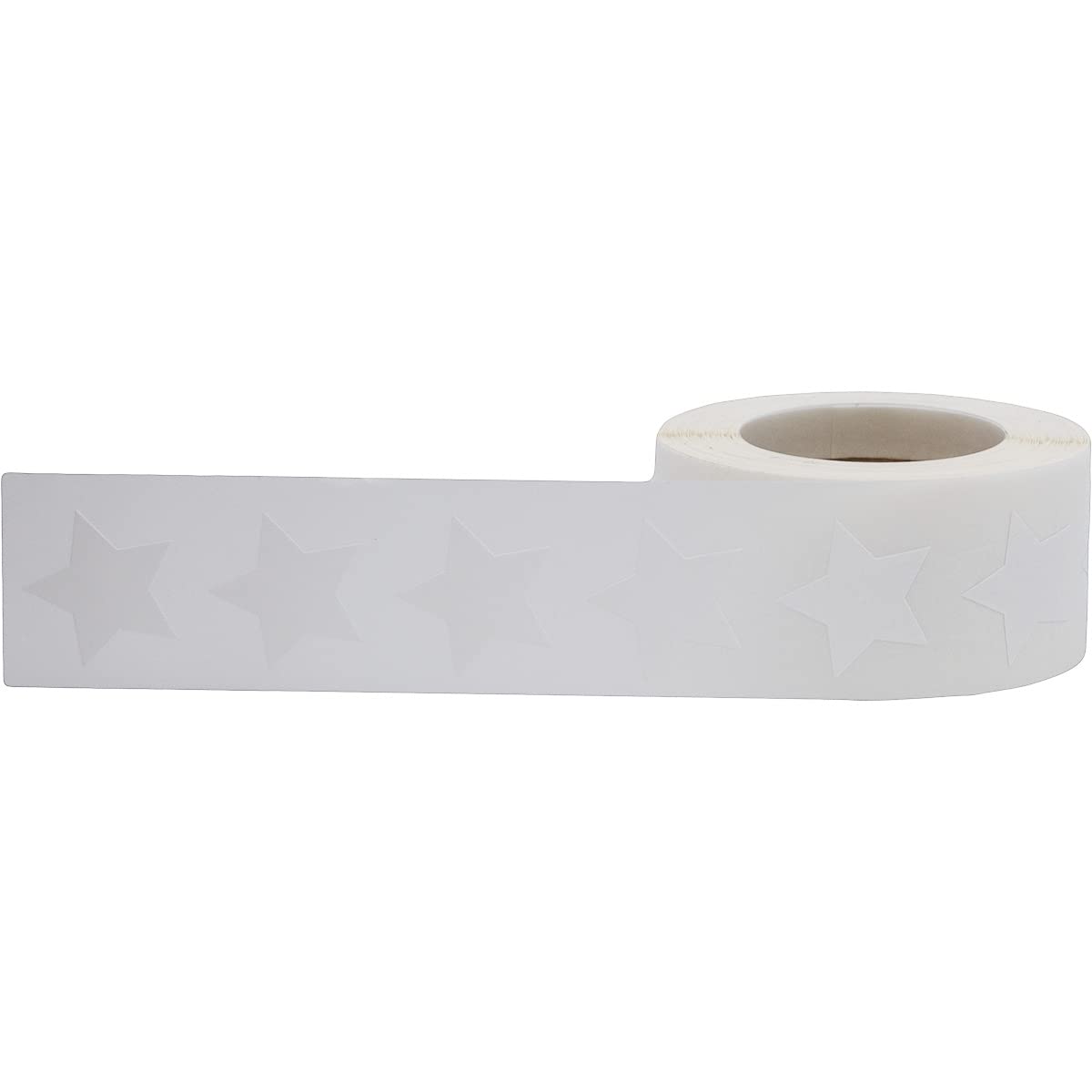 White Star Shape Stickers 0.75 Inch 500 Adhesive Labels White