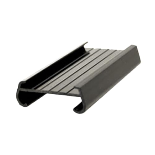 A-to-Z Supply PLSL006BK Shelf Label, 6", Plastic, Black (4 pcs/Pack)