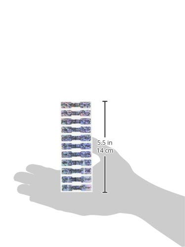 100 High Security Tamper Evident Warranty Void Dogbone Hologram Labels/Stickers w/ Unique Sequential Serial Numbering and Bar Code