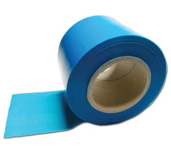 Biotouch Blue Barrier Film 4" x 6" Barrier Tape 1 Roll (1200 Sheets), Self-Adhesive Surface Protection Film