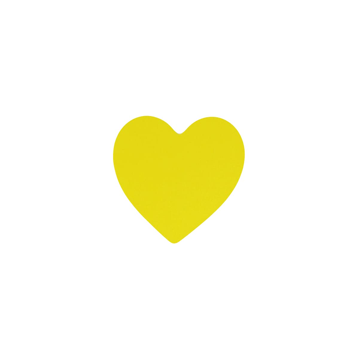Yellow Heart Stickers Valentine's Day Crafting Scrapbooking 0.75 Inch 500 Adhesive Stickers Yellow