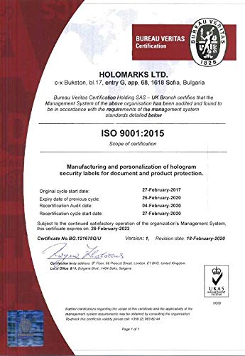 1000 pcs Warranty Seals 1.25 x .59 Inch Security Hologram Stickers, Void Tamper evident Labels