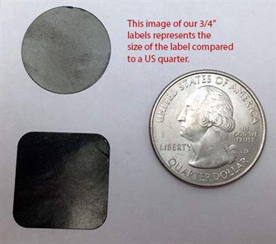 Purple Square Color Coding Labels - 3/4" Inch Vibrant Square Dots, 500 Total Adhesive Stickers on a Roll for Inventory and Organization - Made in The USA Purple