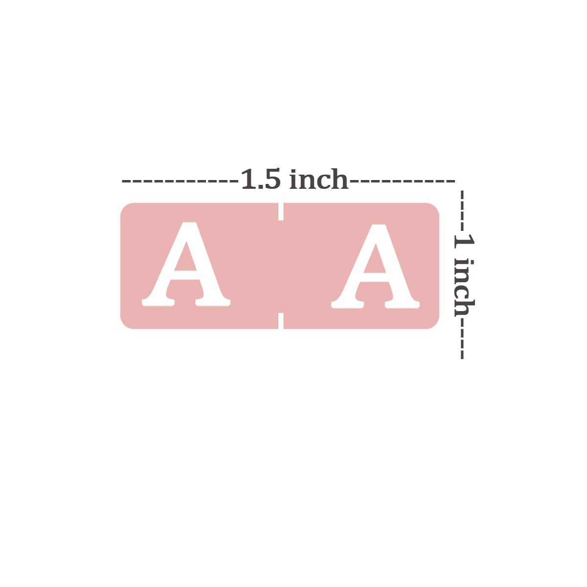 Alphabet A to Z 26 Letters Index File Folder Labels, 1.5x1 Inch Multicolor Tabs Color Coded A-Z, 560 Pcs