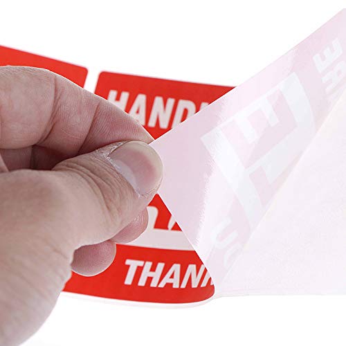 RBHK Fragile Stickers - 3'' x 5'' Handle with Care Shipping Label Stickers, 500 Permanent Adhesive Labels Per Roll (1 Roll) 1 Rolls