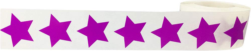 Lilac Star Shape Stickers 1 Inch 500 Adhesive Labels Lilac