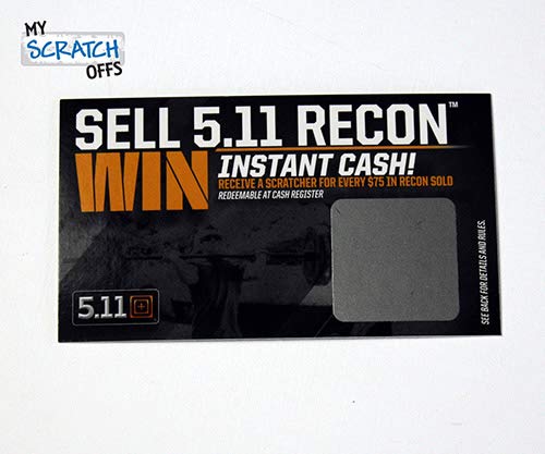 My Scratch Offs 1 Inch Silver Square Scratch Off Sticker Labels - 500 Pack