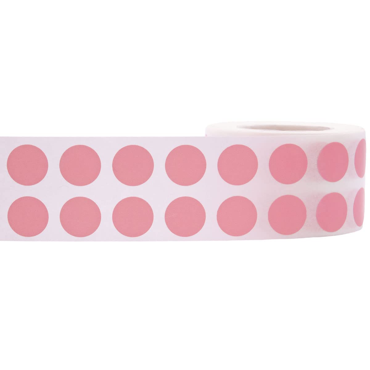 Pink 1/2" Inch Round Adhesive Labels 1,000 Color Coding Dot Stickers for Efficient Inventory Management, Crafting Projects, and Organizational Tasks in Offices, Schools, and Homes Pink