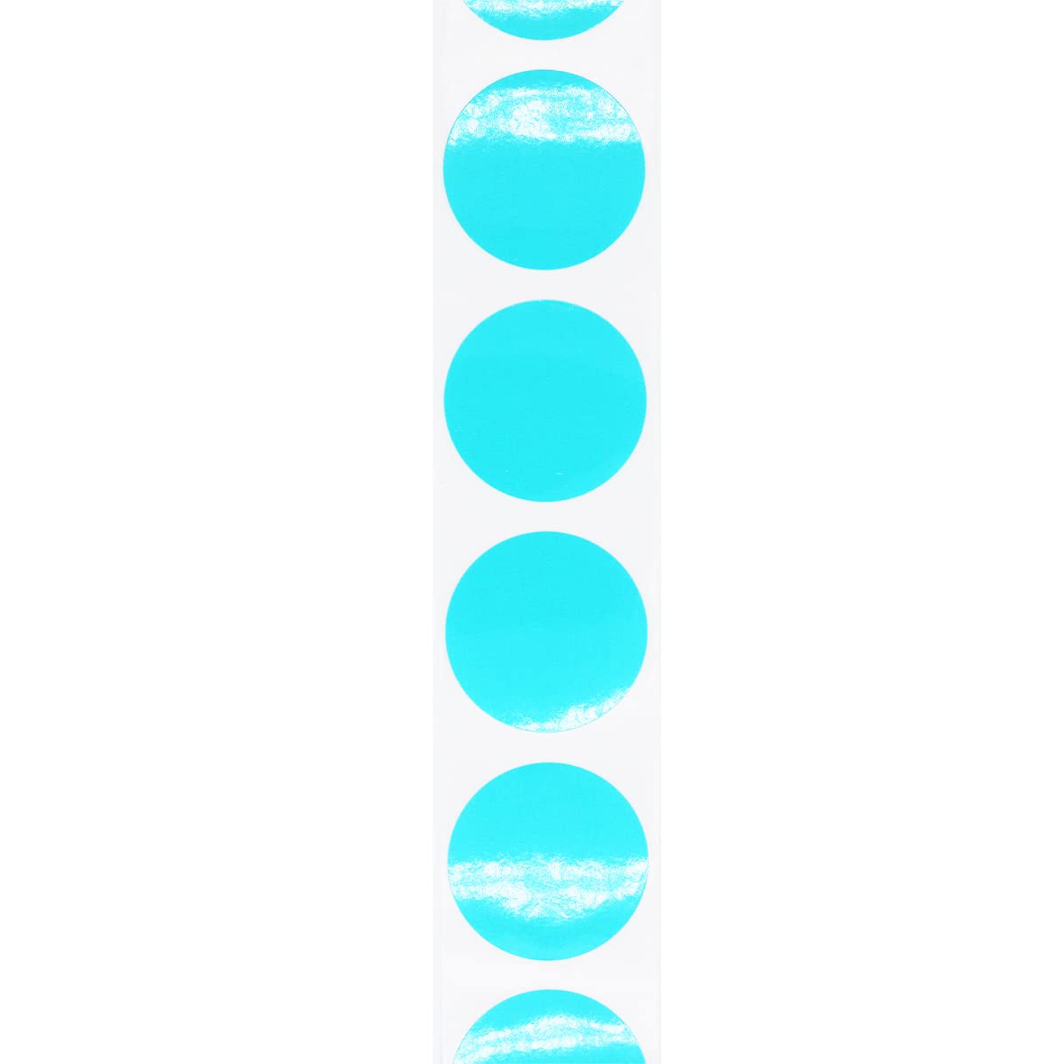 Teal Color Coding Labels for Organizing Inventory 1 1/2 Inch Round Circle Dots 500 Total Adhesive Stickers On A Roll Teal