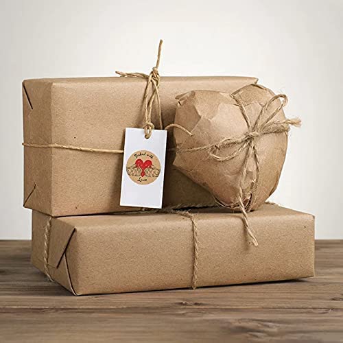 Baked with Love Labels | 500 Count | 1.5 Inch | Adhesive Baking Stickers | Bakery Bags | Candle & Soap Packaging 1 Roll