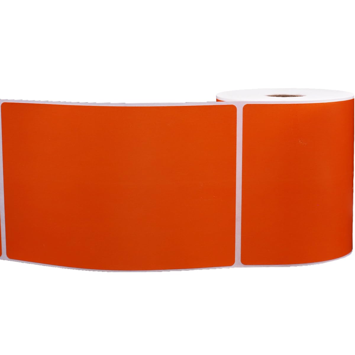4 x 6 Direct Thermal Top Coated Orange Labels, 1″ Inch Core, 250 Count - Label Paper for Thermal Printer Labels, Permanent Adhesive, Suitable for Various Industries