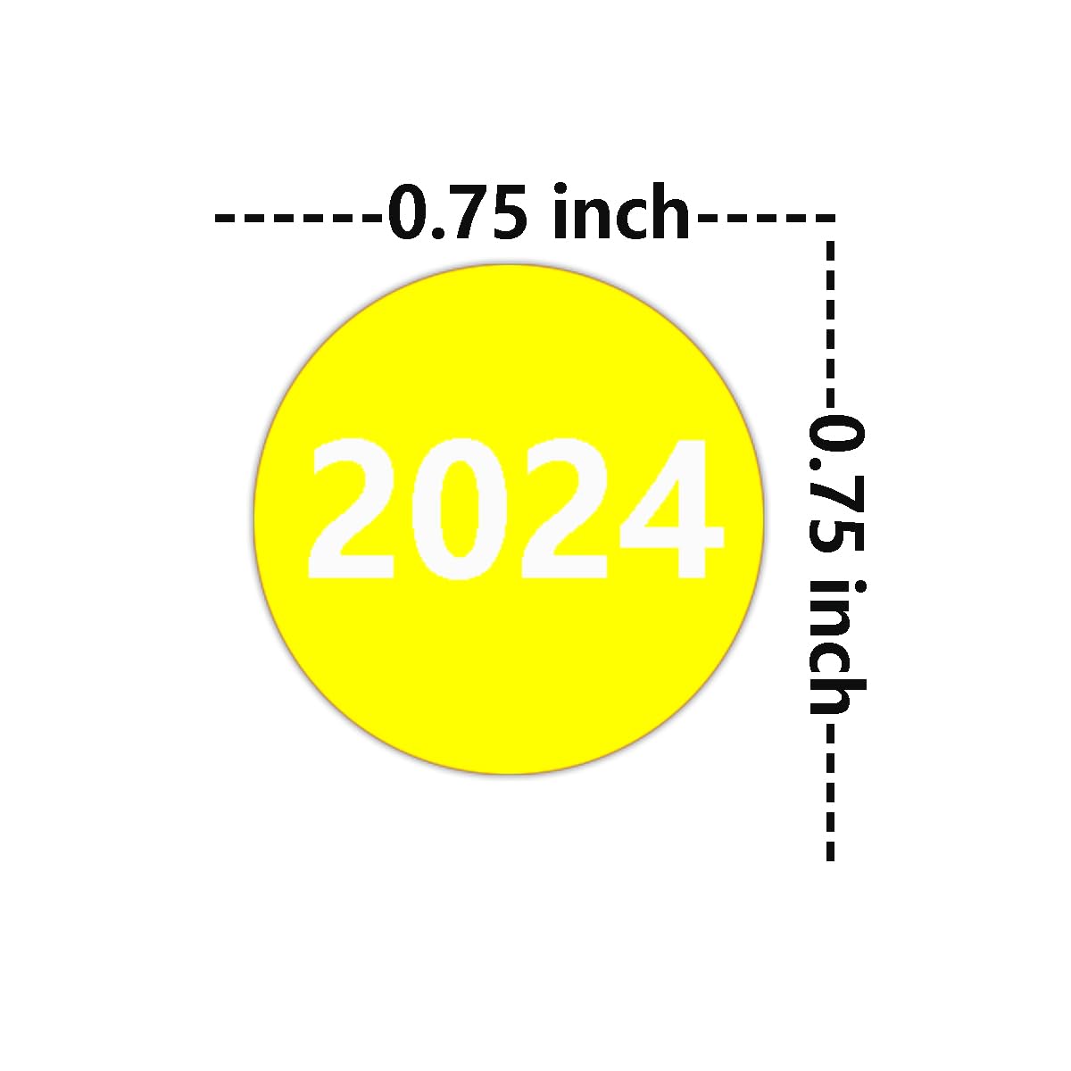 2024 Circle Dot Stickers,0.75 Inch 2024 Year Stickers Color Coded Filing Labels 2024 Year Tabs Organization Label Office Supplies,425 Pcs