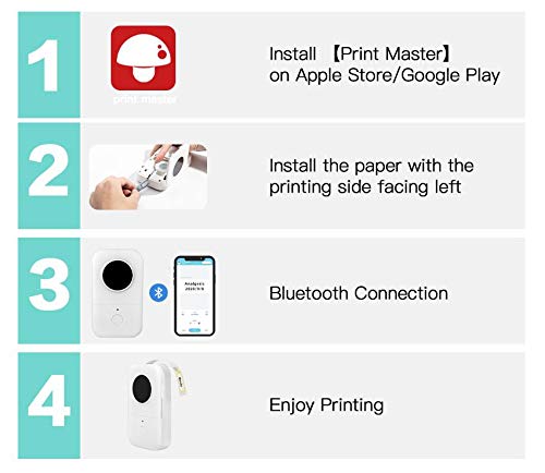 Phomemo D30 Labels,Transparent Circle 1/2" X 1" (14mm X 28mm),Adhesive Label Paper, 220 Labels/Roll,3 Roll, Compatible with Phomemo D30 Portable Bluetooth Label Maker Clear 14mmx28mm