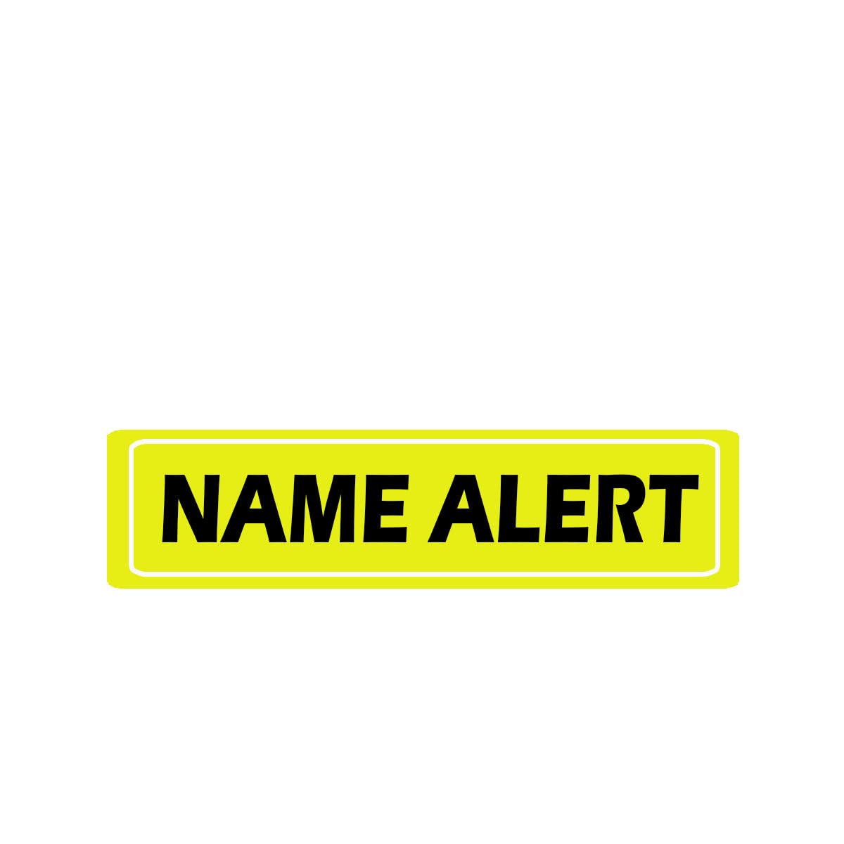 Name Alert Healthcare Labels,2 x 0.5 inches Yellow Medical Alert Stickers (500 Pcs)