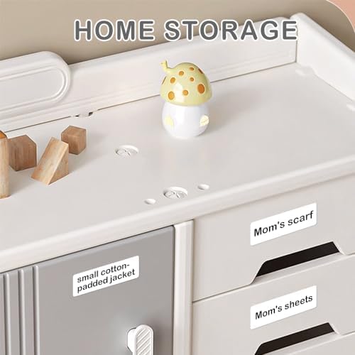 Label Maker Tape Compatible with Phomemo D30 Priner, White Sticker Thermal Paper Self-Adhesive Waterproof, 12 x 40 mm (0.47 x 1.57 in) 180 Labels/Roll, 3 Rolls