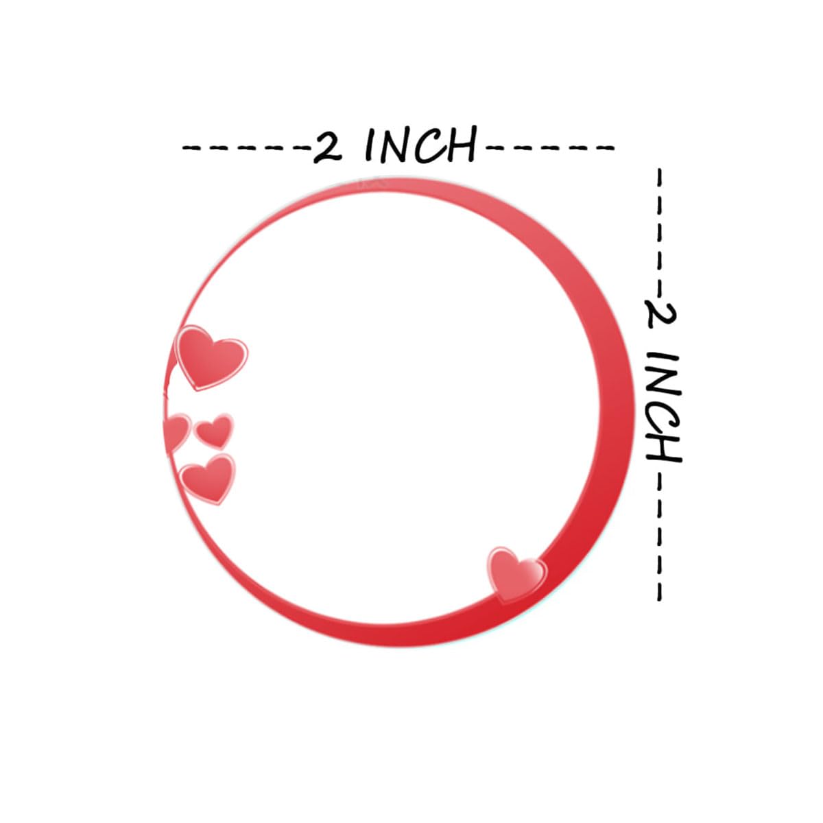 Heart Direct Thermal Stickers 2 inch Happy Mother's Day Sticker Labels Love Heart Stickers for Holiday,Valentine's Day,Mother's Day,Party Shipping Decorations Envelope Seal(Pack-500)