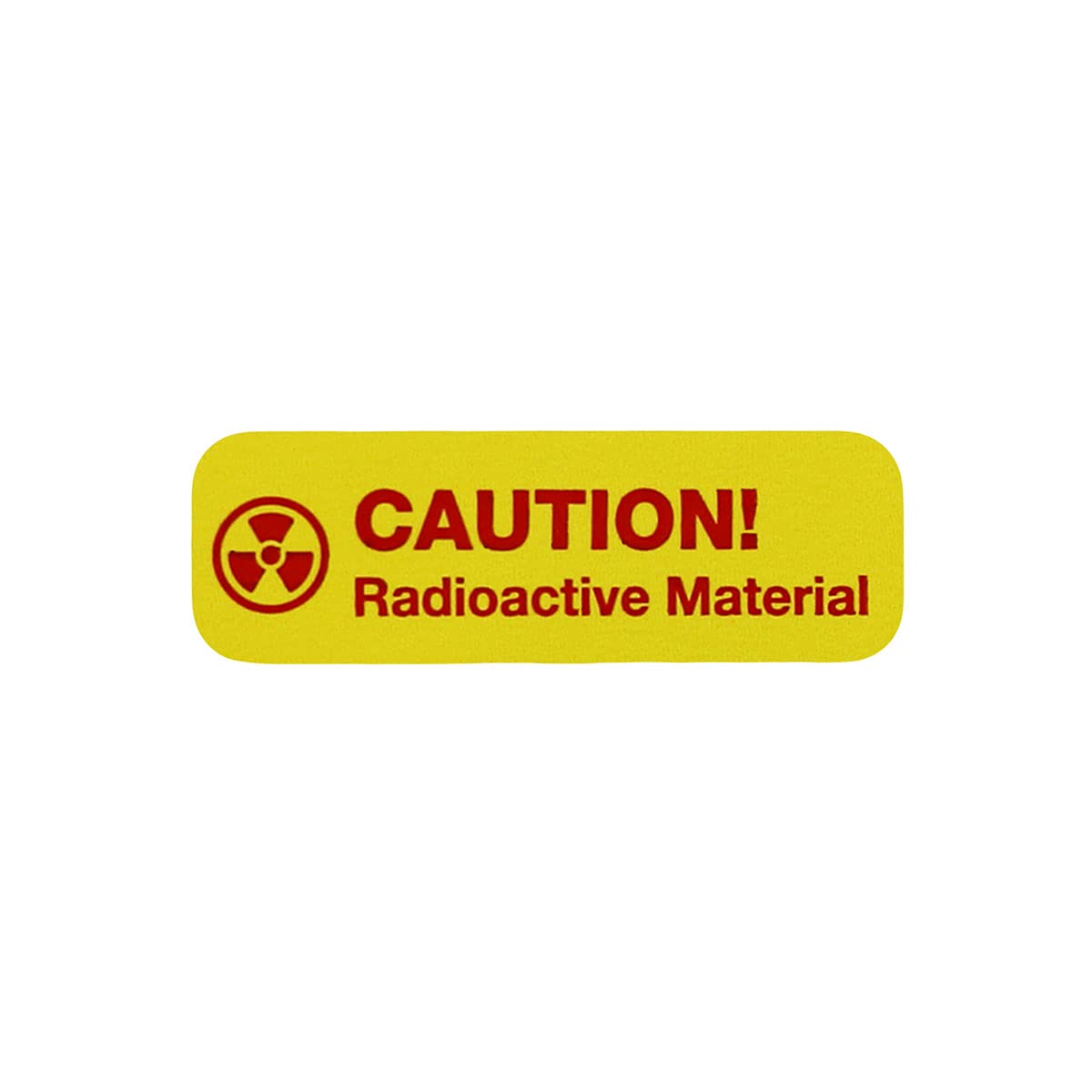 Caution Radioactive Material Medical Healthcare Labels, 0.5 x 1.5 Inch Rectangle, 500 Total per Roll
