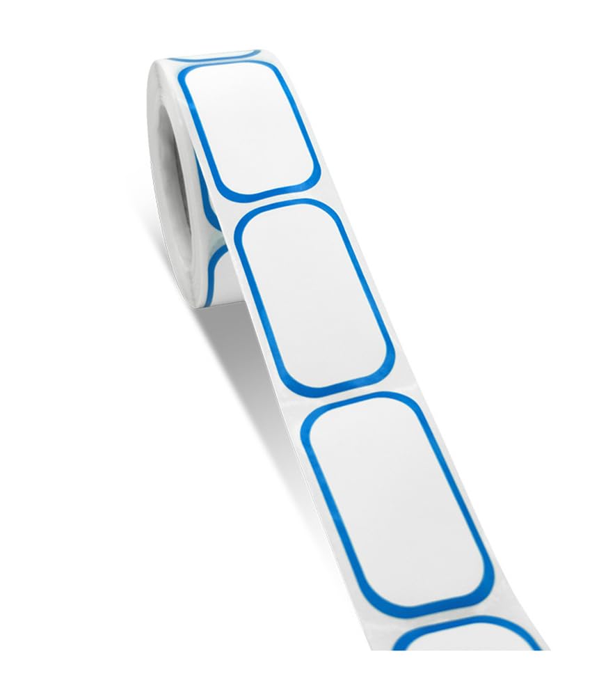 300PCS Freezer Labels, 1 x 2 Inch Stickers for Food Containers, Refrigerator & Freezer (Blue) Blue