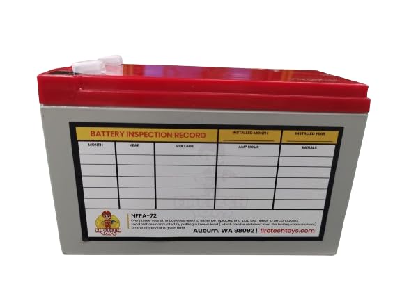Fire Alarm Technicians Battery Test Data Labels (50 Pack)