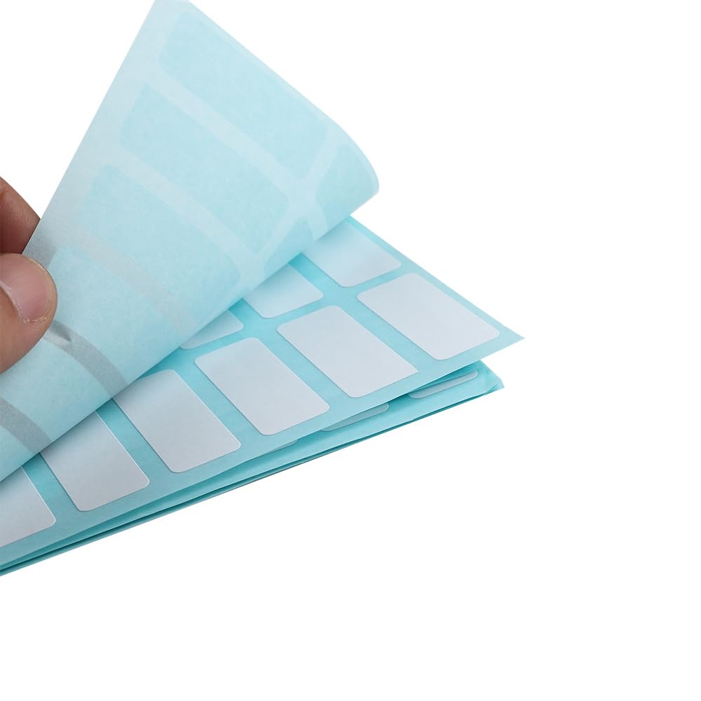 Vctitil 168pcs in 12Sheets Price Sticker Blank Note Labels Sticky Writable Labels Blank White Name Stickers for File Folders Envelopes School Office and Home