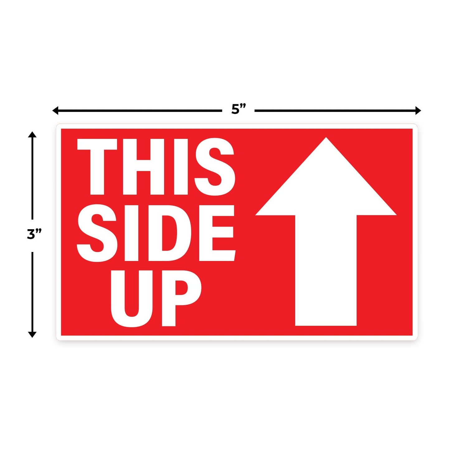 This Side Up 500 Labels per Roll 3"x5" by Sutter Signs