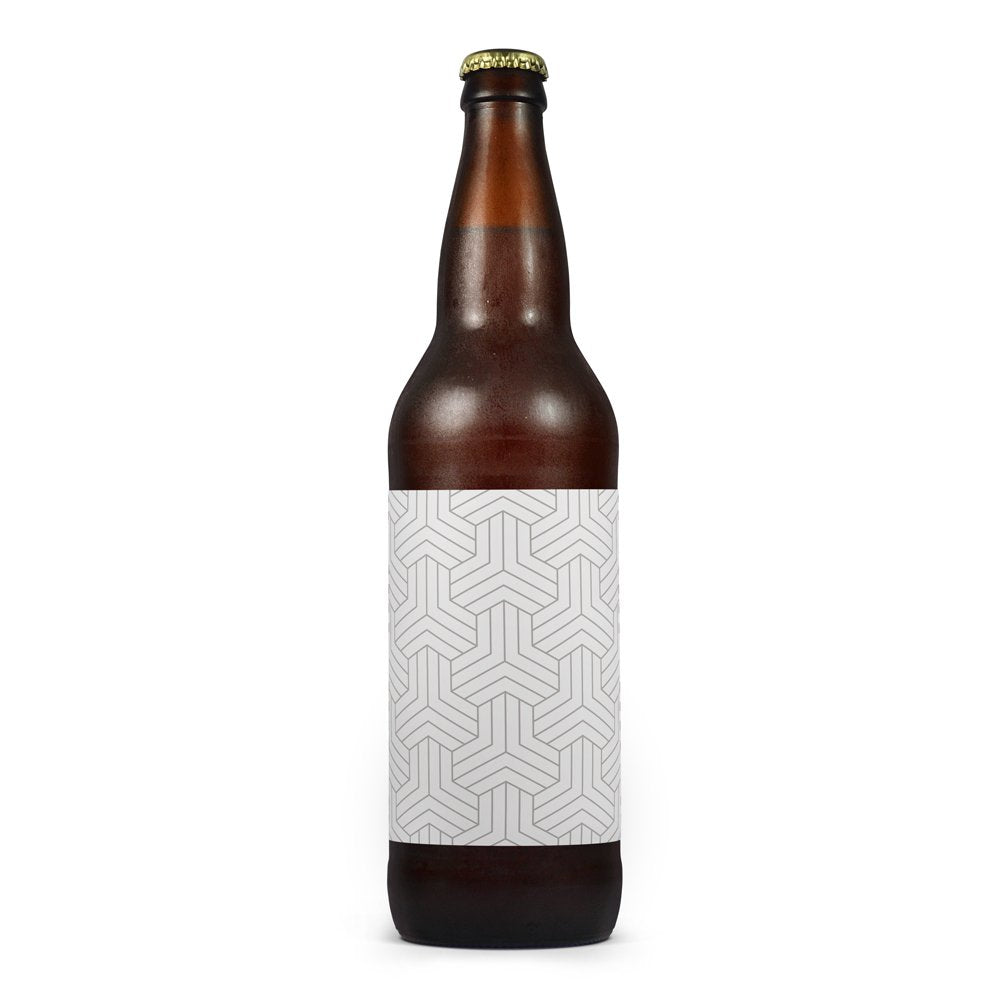 30 Large Beer Bottle White Vinyl Printable Labels, 4x3 inches, White Vinyl Waterproof for Inkjet Only 30 Labels White Vinyl Waterproof (Inkjet only)