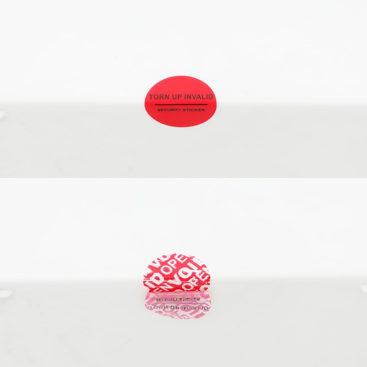 Tamper Evident Security Stickers Diameter 1 inch Round Red Complete Transfer Tamper Proof Labels Safety Torn up Invalid Seals Tape (Red 200pcs)