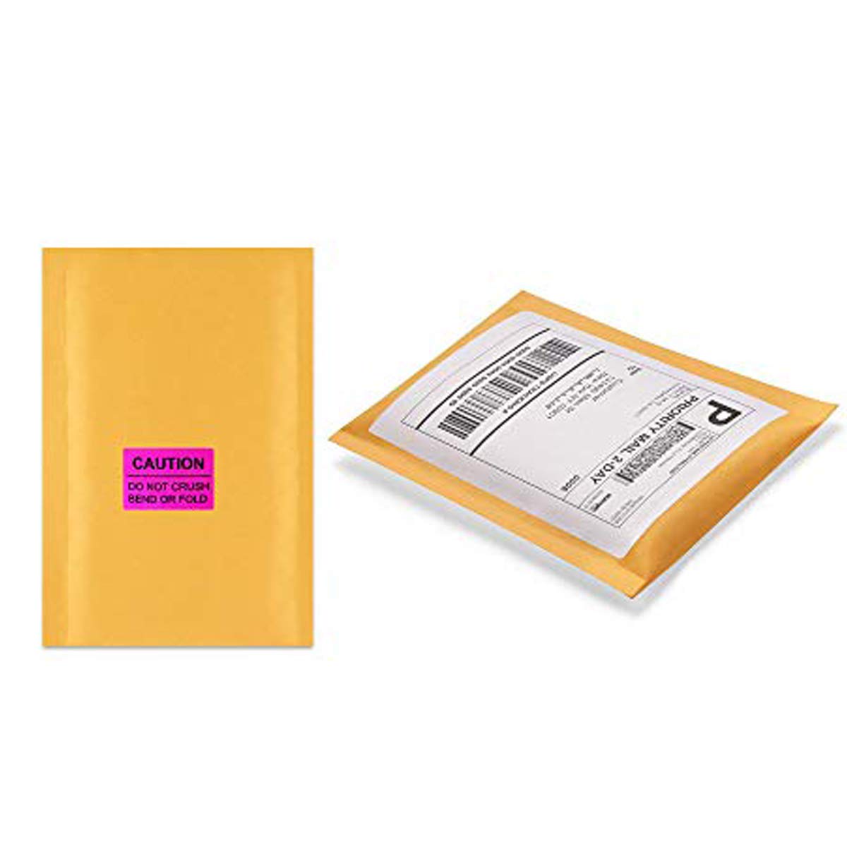 2 inch ×3 inch DO NOT Crush Bend OR FOLD Warning Shipping Stickers Self Adhesive Caution Labels (Magenta, 250 Stickers/Roll)