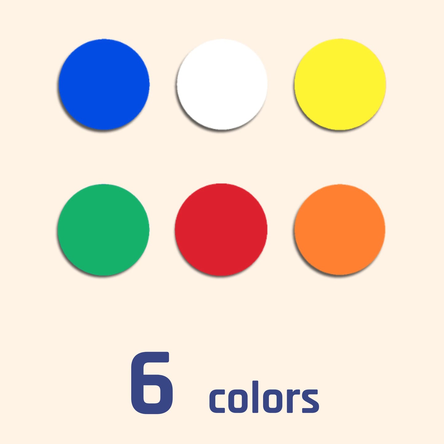 960 Pieces - 1" Colored Dot Stickers, Garage/Yard Sale Price Stickers - 6 Colors 960 Pieces