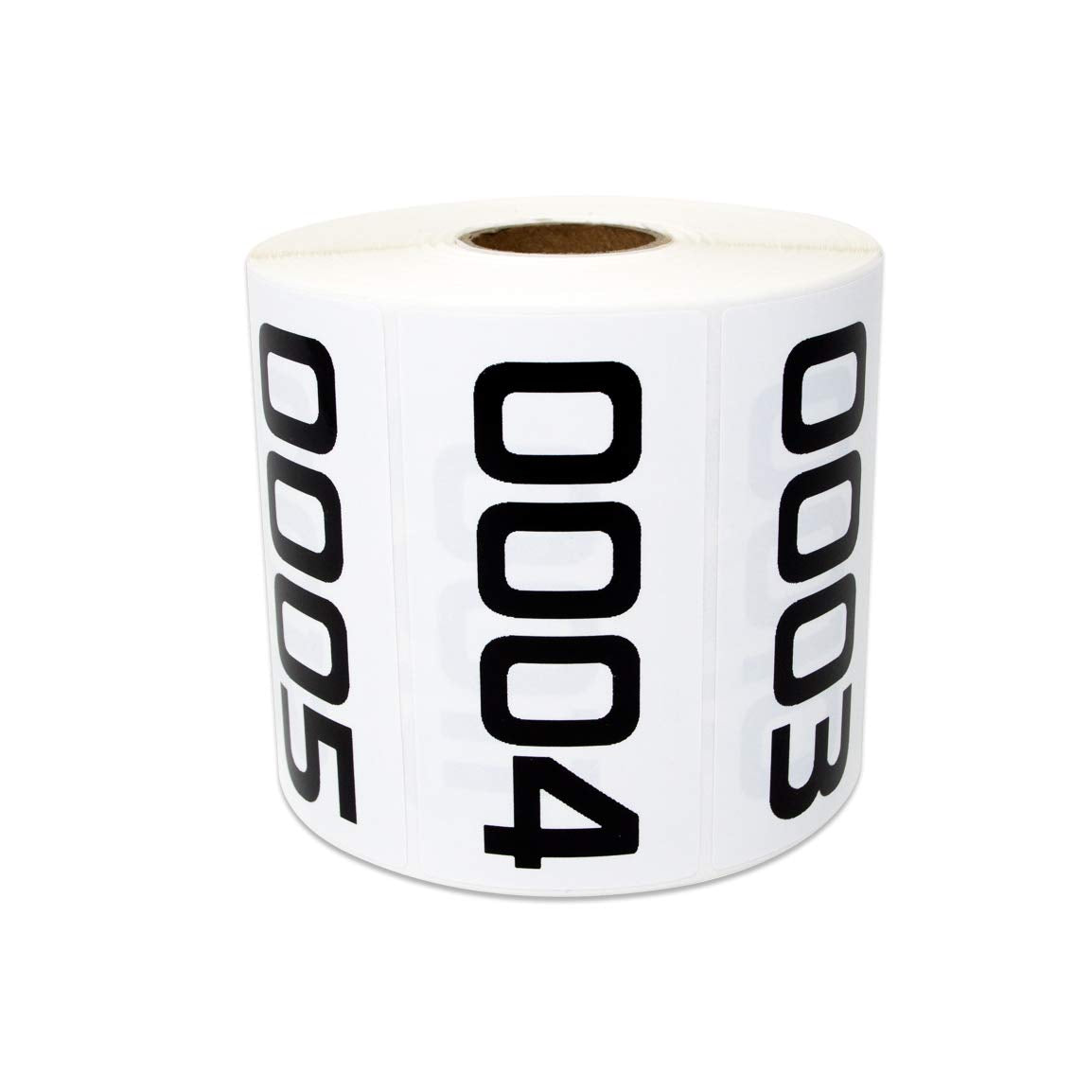2000 Labels - 0001 to 2000 Consecutive Number Sticker Bundle for Inventory Counting Warehouse Quality Control (3 x 1.5 inch - 2 Rolls) 0001 - 2000