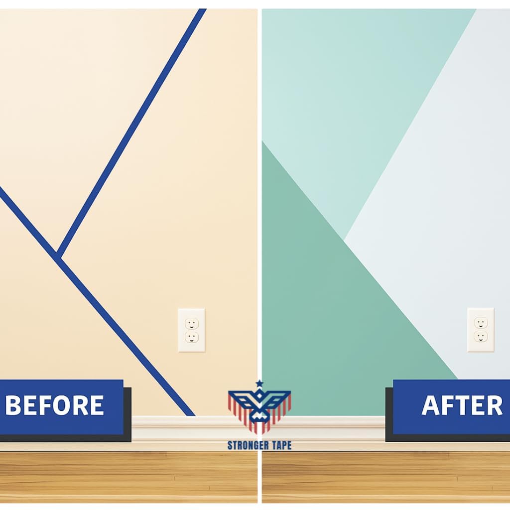 Blue Painter’s Tape 2” x 60 Yards – Easy-Release Masking Tape for Painting, Clean Removal, No Residue – Multi-Surface Use on Walls, Trim, Glass & Wood – Professional-Grade Adhesive (6) 6