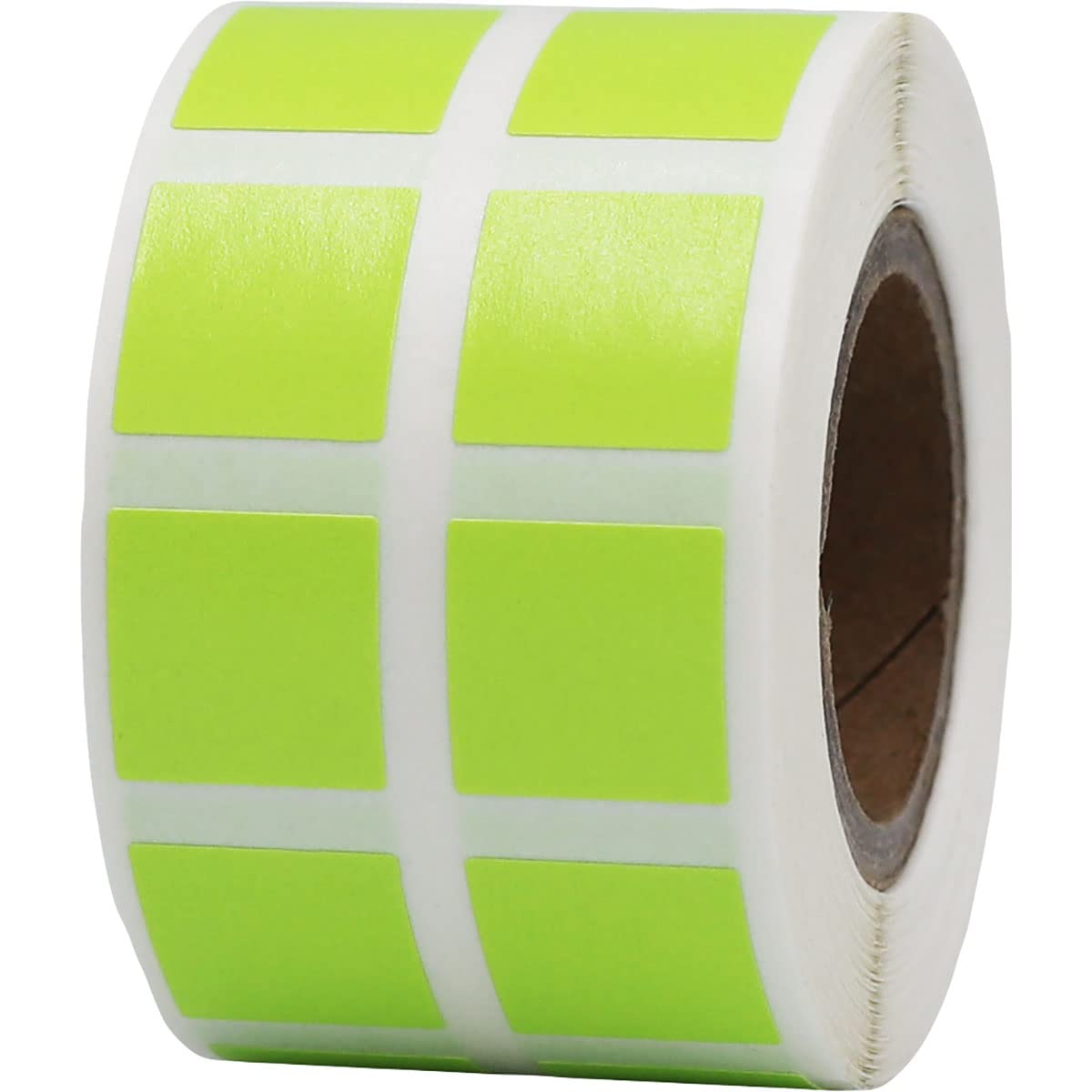 Hot Green 1/2" Inch Square Adhesive Labels 1,000 Color Coding Dot Stickers for Efficient Inventory Management, Crafting Projects, and Organizational Tasks in Offices, Schools, and Homes Hot Green