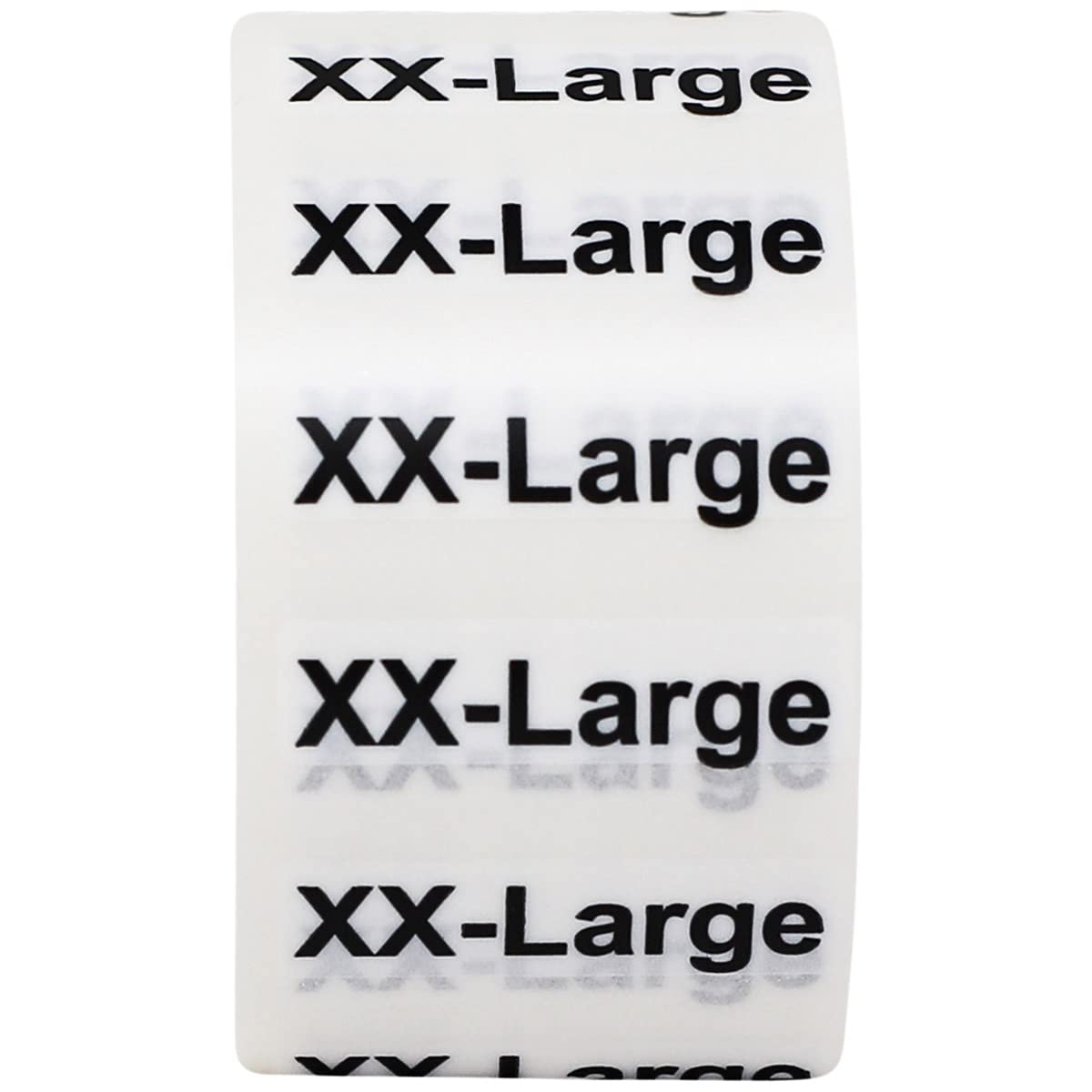 XX-Large Clothing Labels Size Strip Stickers for Retail Apparel 1.25 x 5 Inch 125 Adhesive Stickers Xx-large