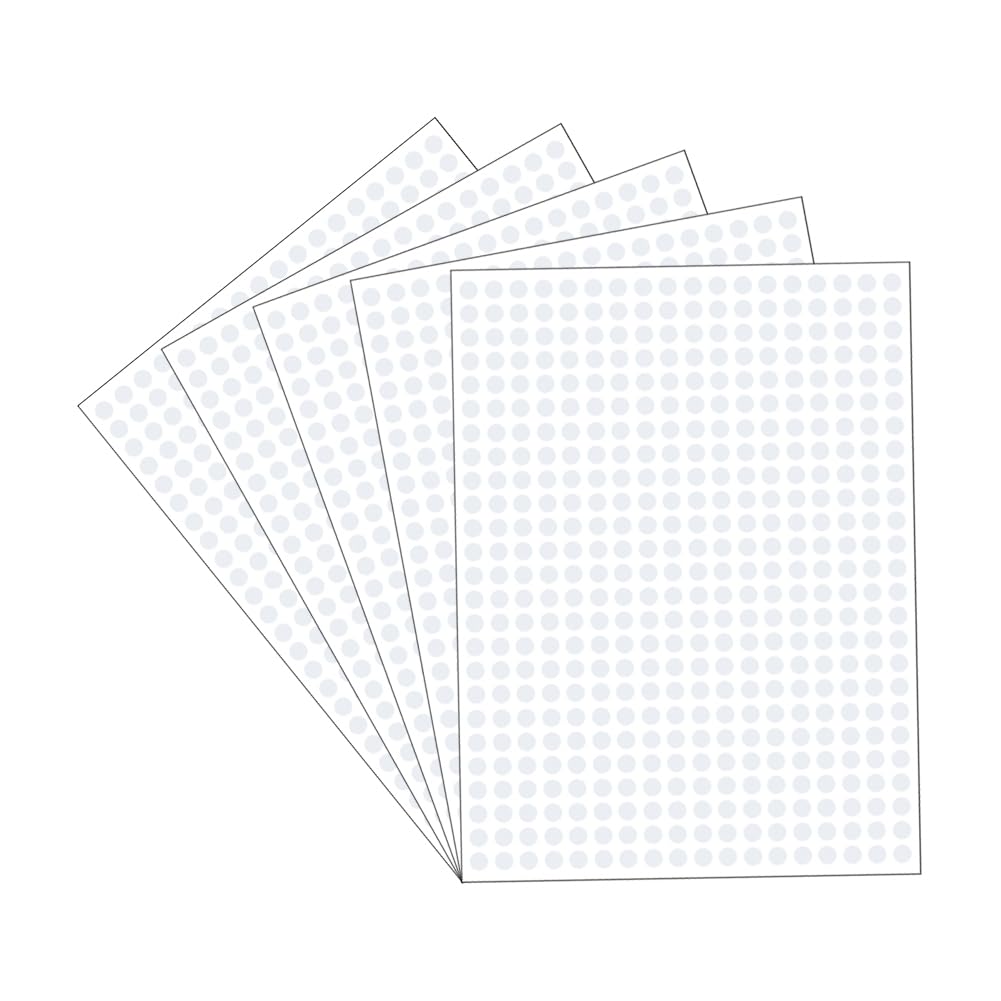 4500 Pcs 6mm Colored Dot Stickers Adhesive Color Code Stickers Small Circle Stickers Color Coding Labels Round Stickers Labels Garage Sale Price Stickers White