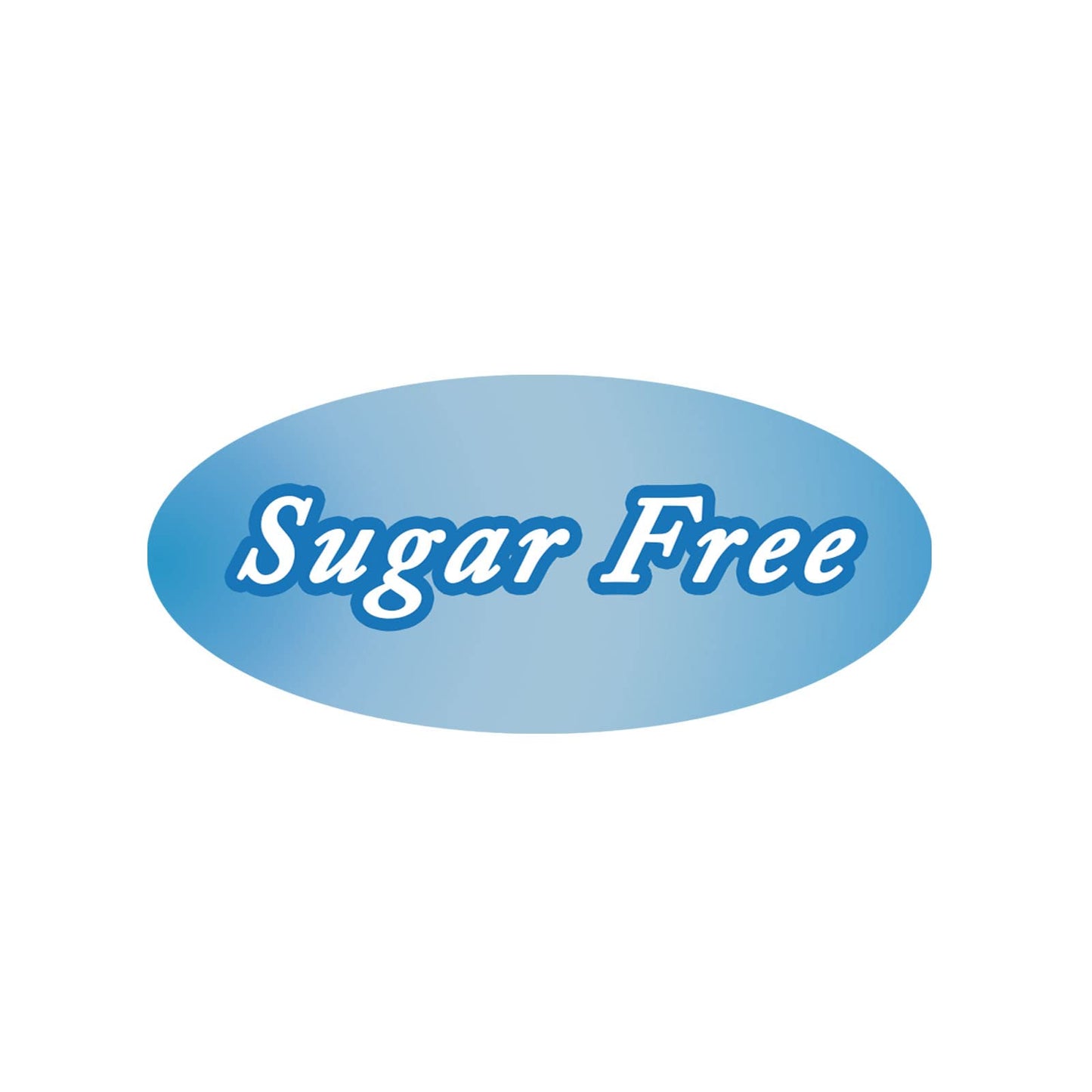 1.75x1 Inch Oval Sugar Free Labels,Food Warning Label Stickers for Food Package,200 Pcs