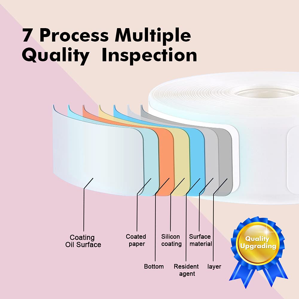 Label Maker Tape for NIIMBOT D11/D110/D101 Printer, 3 Rolls (630Pcs in Total) D11 Thermal Sticker Labels Waterproof Anti-Oil Paper White 15 * 30mm (0.59 x 1.18 Inch) 3 Rolls White-0.59" x 1.18"