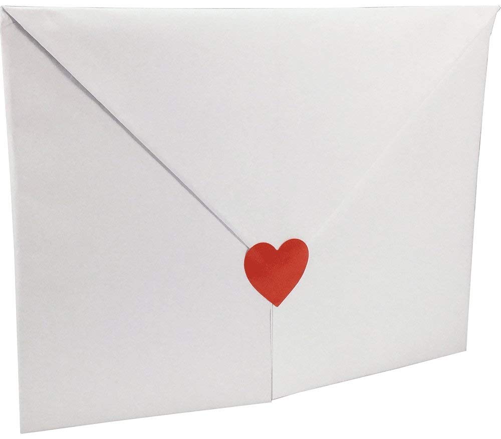 Red Heart Stickers Happy Mother's Day Crafting Scrapbooking Labels Heart Shape Color Coding Labels- 2" Natural Adhesive Envelop Seals Labels 500 Per Roll.