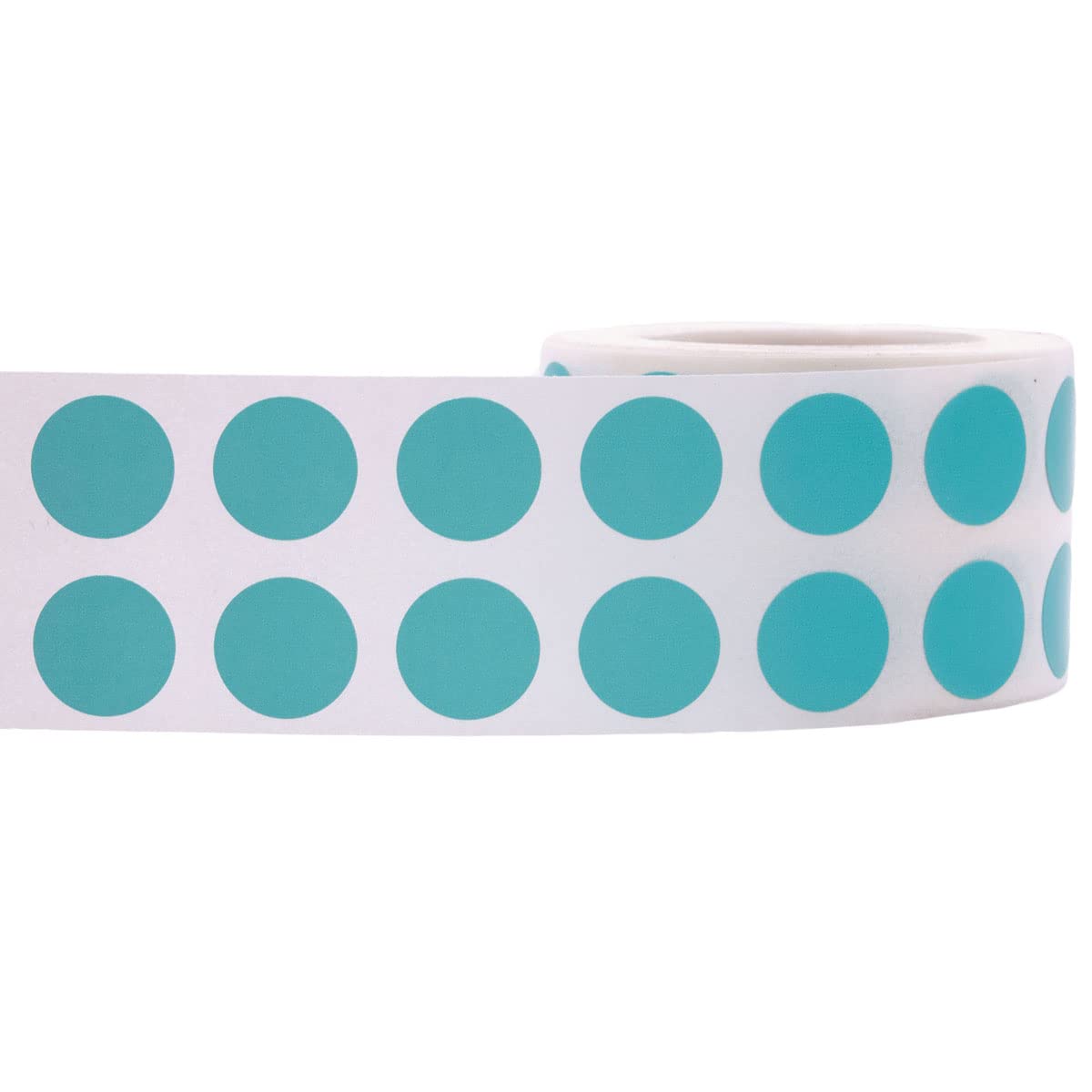 Teal 1/2" Inch Round Adhesive Labels 1,000 Color Coding Dot Stickers for Efficient Inventory Management, Crafting Projects, and Organizational Tasks in Offices, Schools, and Homes Teal