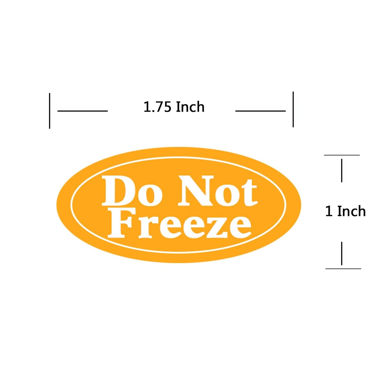 Top Label Do Not Freeze Shipping Stickers,1.75x1 Inch Industrial Labels,500 Pcs