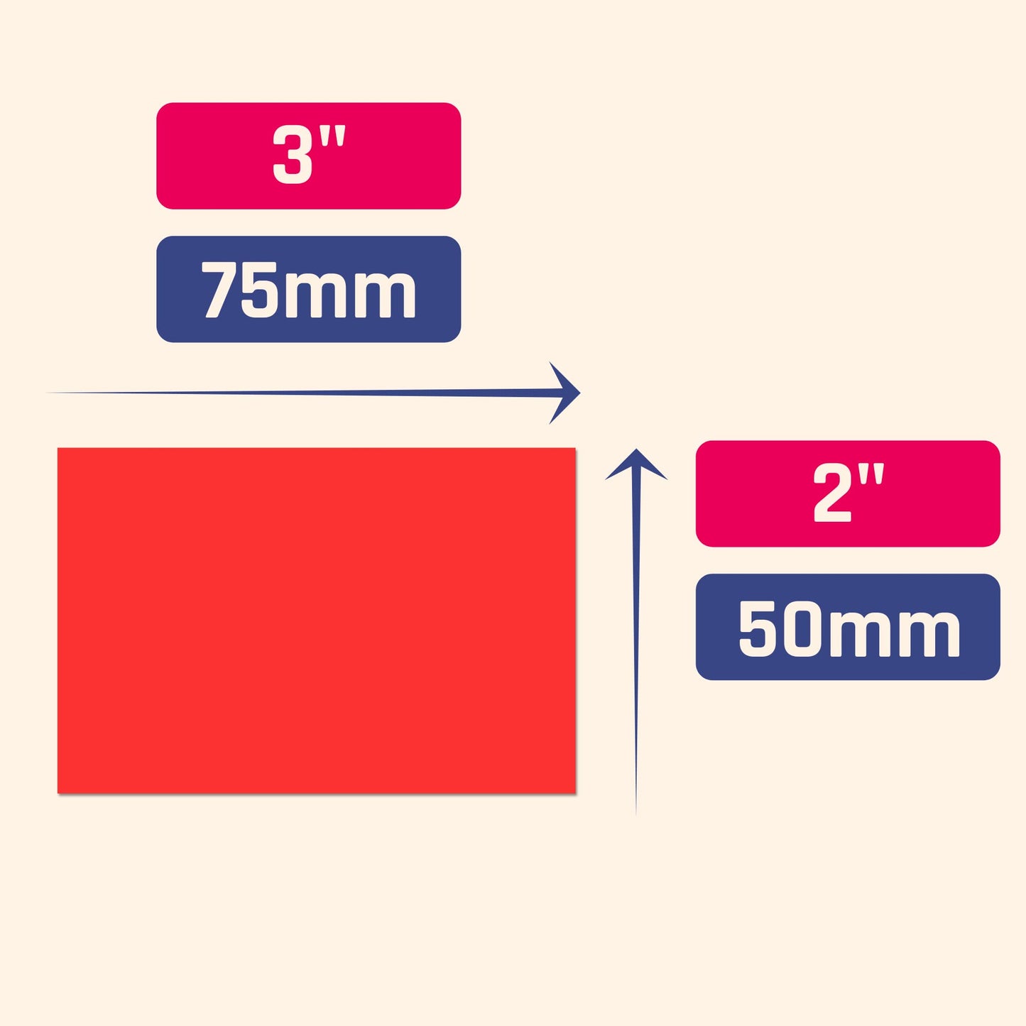 250 Pack, Colored Labels Stickers, for Moving Boxes - 5 Colors, 3" x 2" 250 Pack