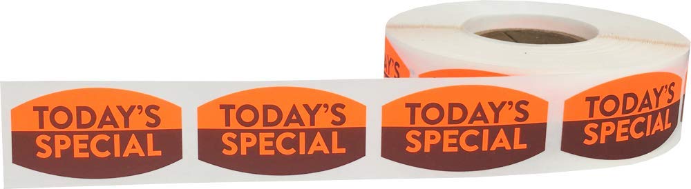 Today's Special Grocery Store Food Labels .75 x 1.375 Inch 500 Total Adhesive Stickers 0.75 x 1.375"