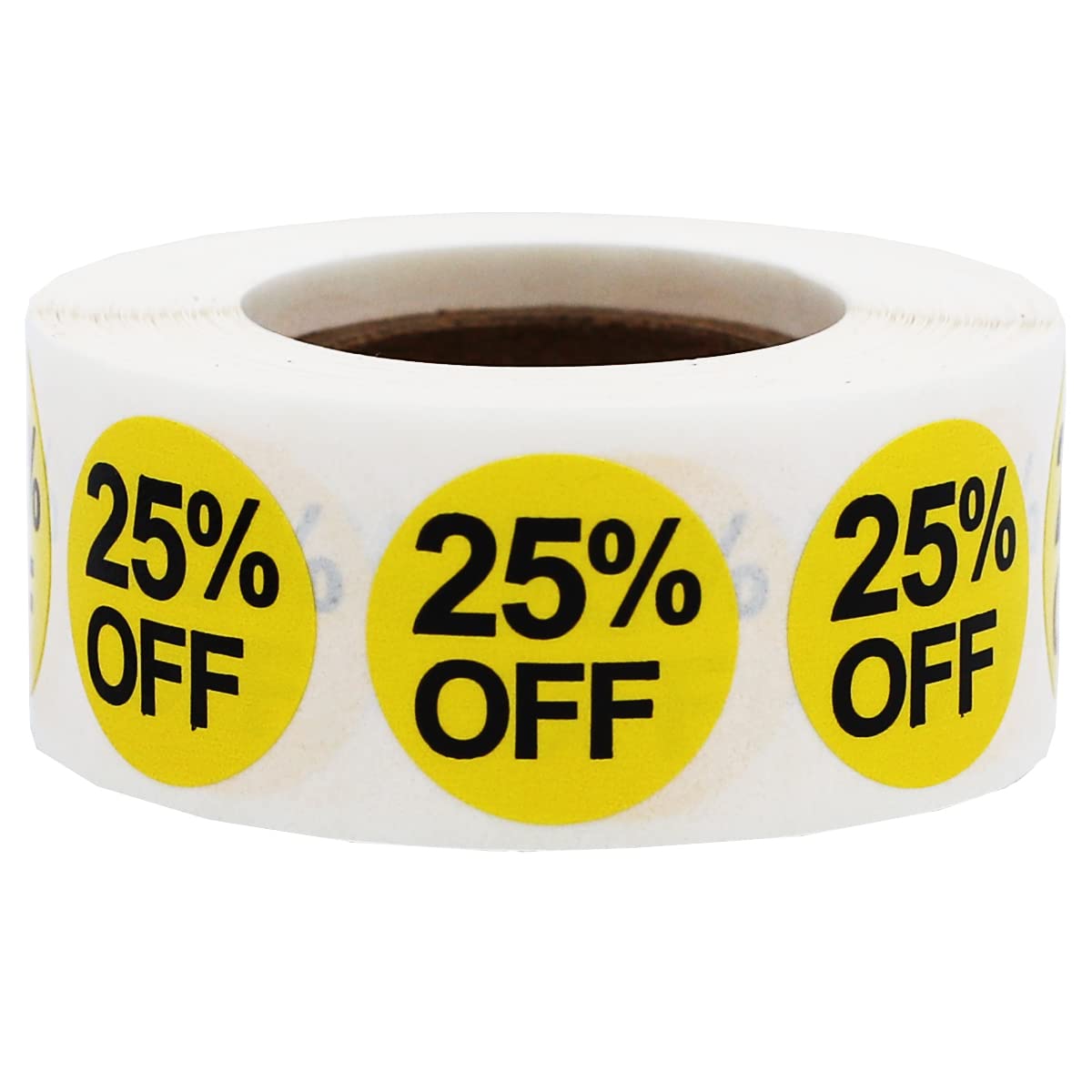 25% Percent Off Stickers for Retail 0.75 Inch 500 Adhesive Labels