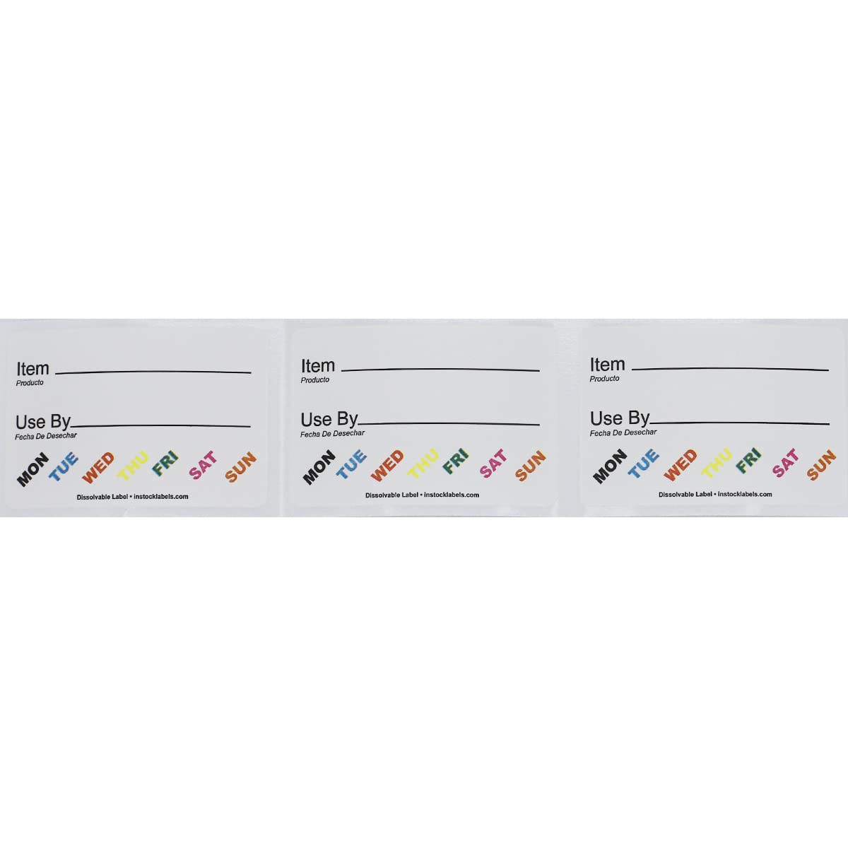 Simplified Universal Dissolvable Labels 2 x 3 500 Total Adhesive Stickers