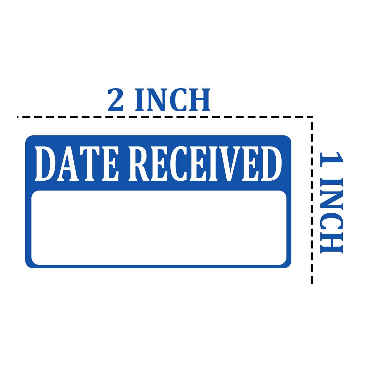 Date Received Stickers Labels, 2 x 1 Inch Adhesive Color Coding Medical Stickers Shipping Labels for Inventory,Packing,Handling,Moving(500 Pcs)