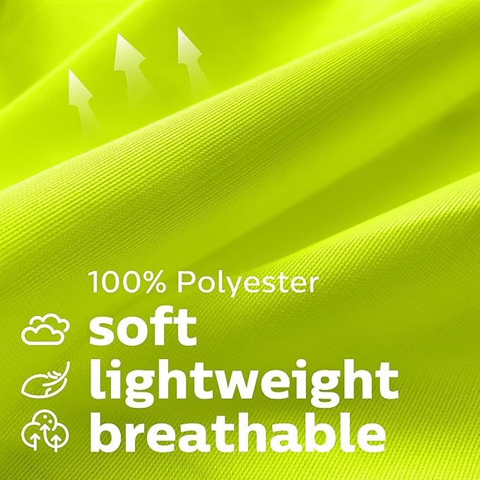 Kids High Visibility Reflective Safety Vest - Neon Yellow Child Safety Vest with Reflective Tape, Ideal for Outdoor Activities, Size Small