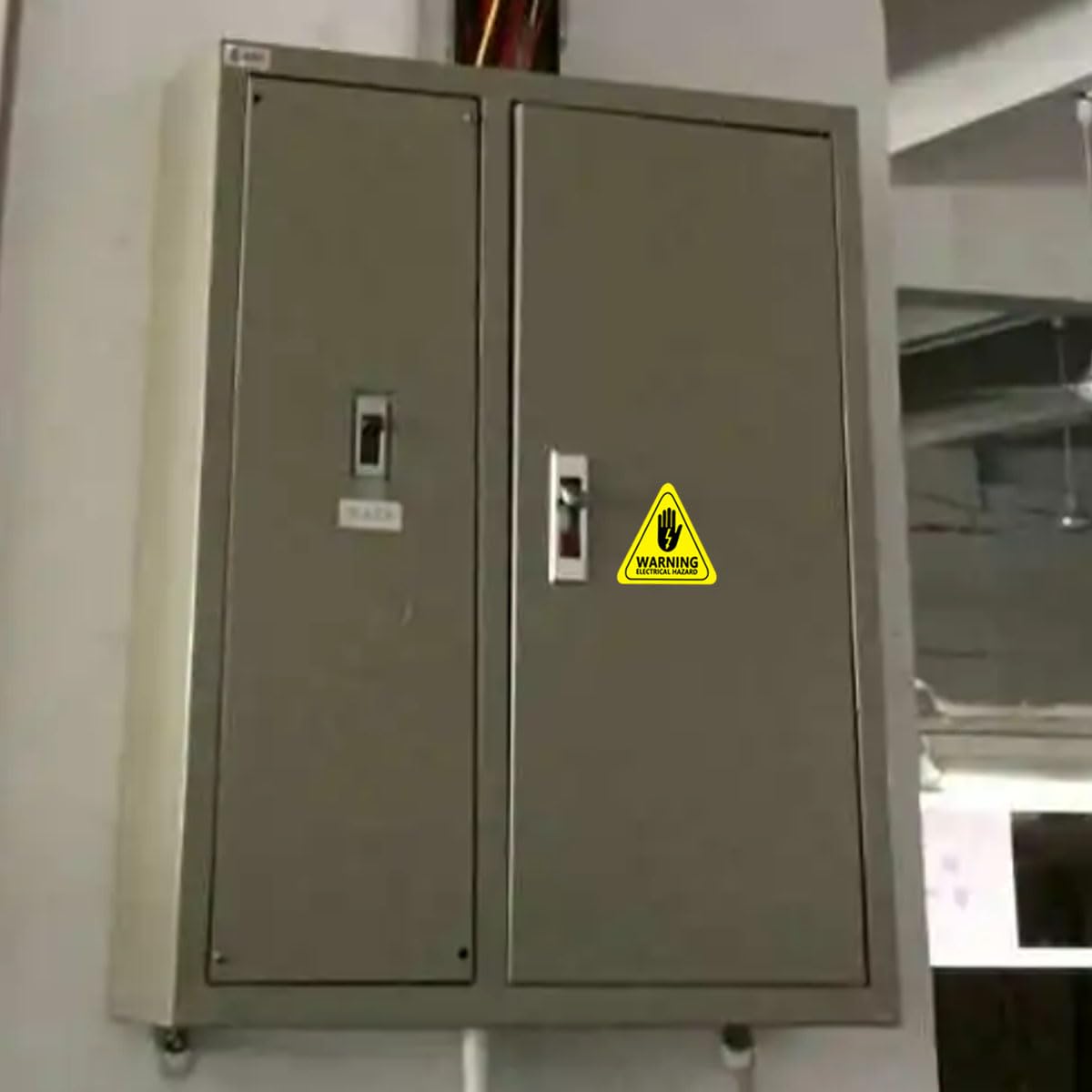 Danger Electrical Hazard Voltage Shock Safety Warning Label Sticker,2 Inch High Voltage Labels,Electrical Shock Hazard Risk Warning Sign,50 Pcs