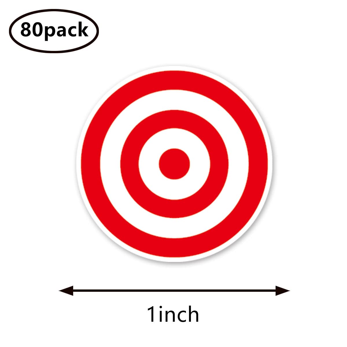 Target Sniper Scope Stickers, 1 Inch Scrapbooking Arts Calendar Kids Crafting 80-Pack