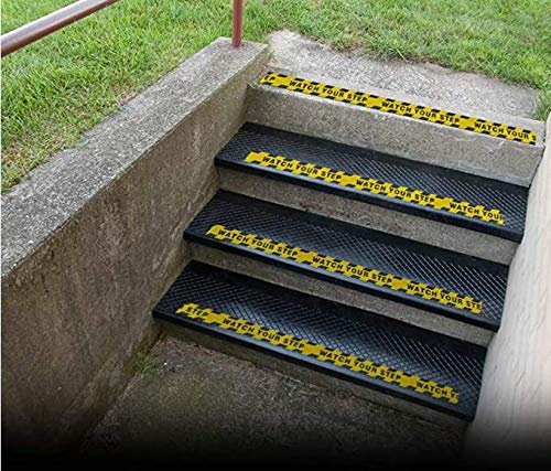 Anti Slip Traction Tape,Watch Your Step Warning Sticker,Stairs Skidproof Stickers,Wet Floor Caution, Workplace Safety Wet Floor Caution Hazard,Warning Safety Tape