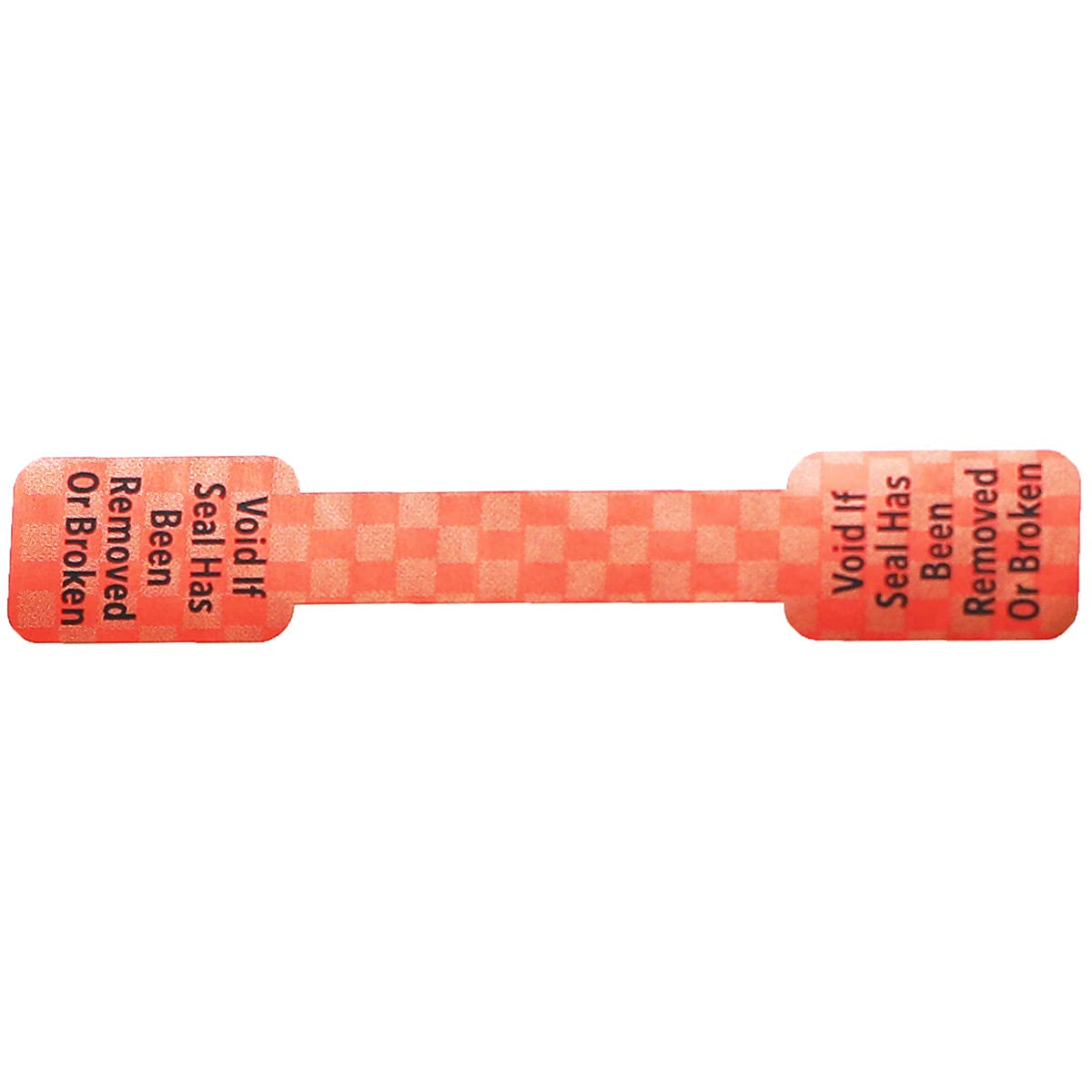 Void If Seal Has Been Broken Or Removed Red Metallic Small Tamper Labels, 0.5 x 2.75 Inches, 500 Total Labels